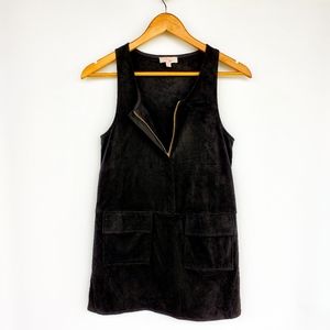 GB Girls Black Vegan Suede Jumper Overall ( M/Girls)